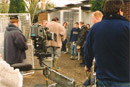 On location at the kennels
